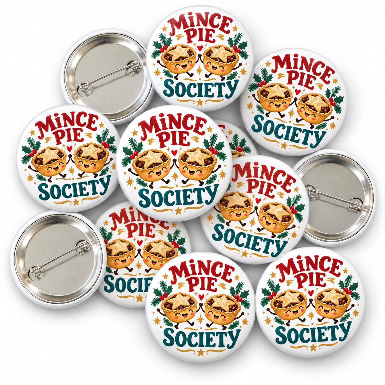 Mince Pie Society Christmas Badge