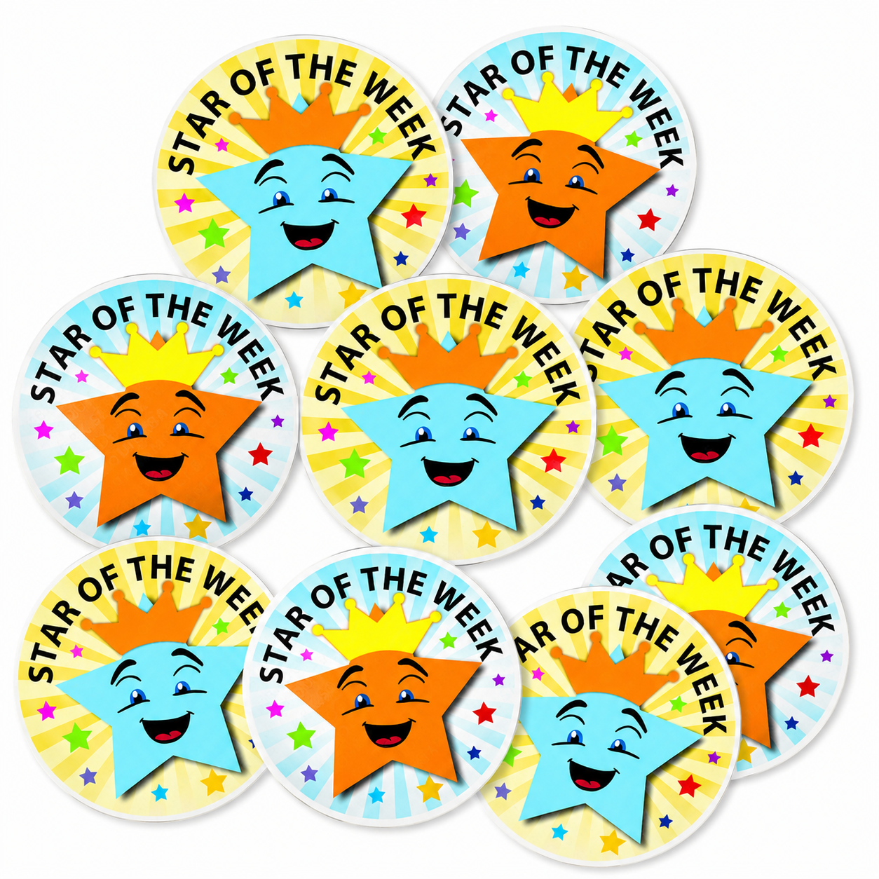 Star of the Week Stickers 35mm Round