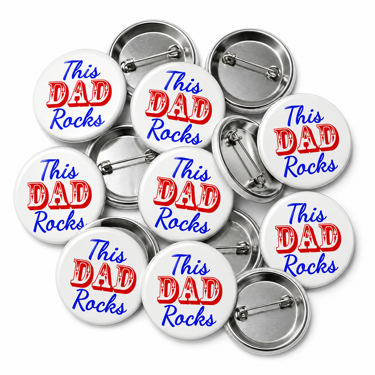 This Dad Rocks Badge