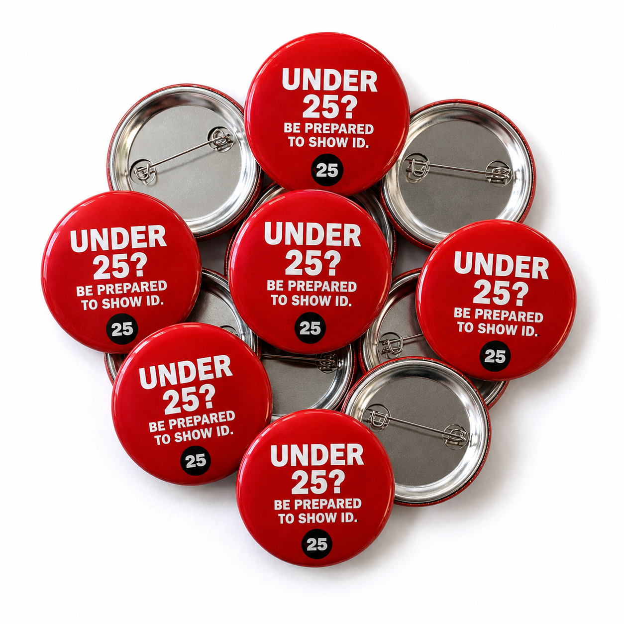 Under 25 Pin Badges