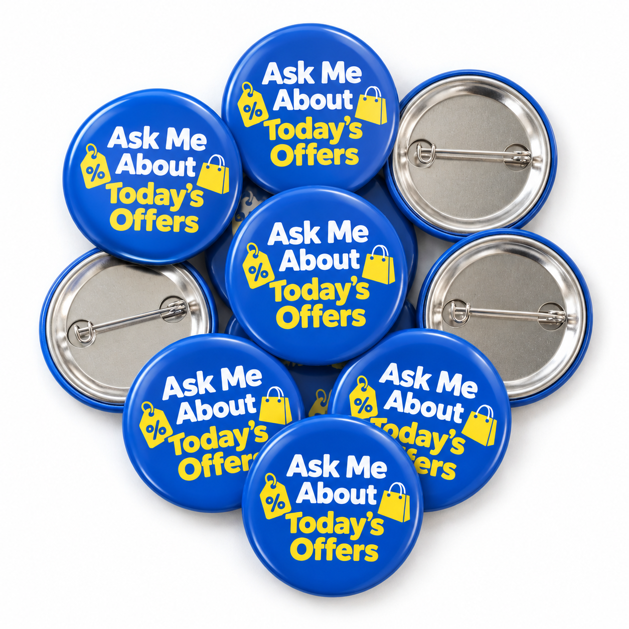 Ask Me About Today’s Offers Staff Badges