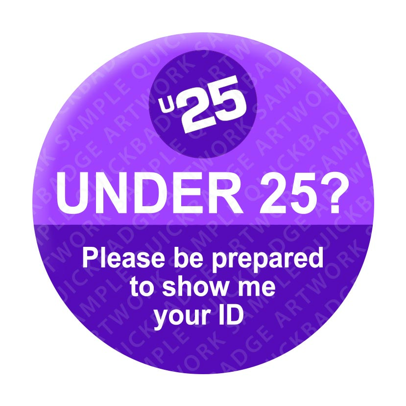 Under 25 - Purple Pin Badges