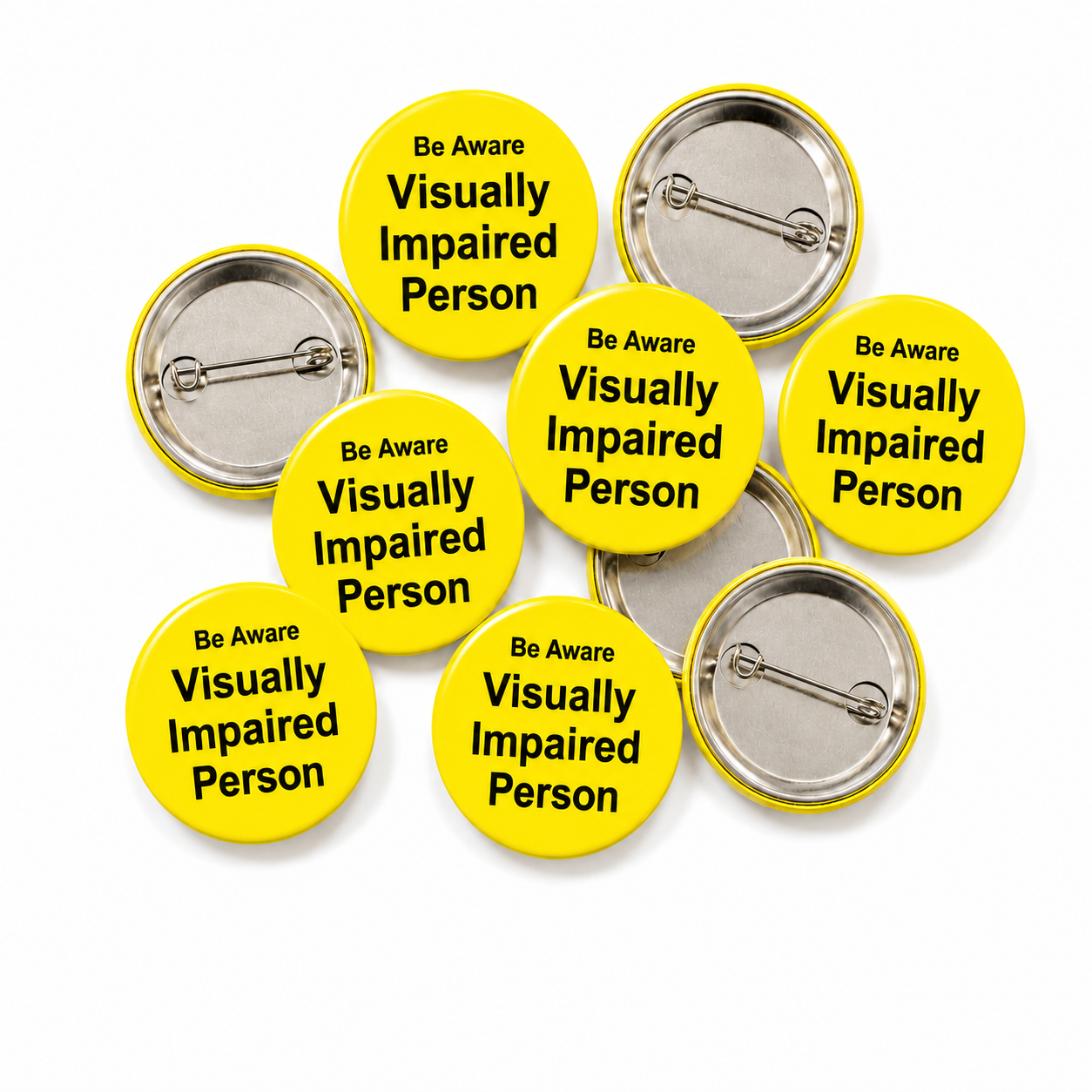 Visually Impaired Button Pin Badge