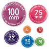 59mm (2 1/4 inch) Custom Button Pin Badges