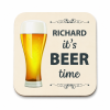 Beer Time Personalised Coaster