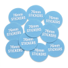 Custom Paper Stickers 76mm Round