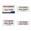 Custom Plastic Name Badge 76mm x 30mm