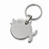 Fish Cat Tag Polished Chrome or Brass