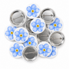 Forget-Me-Not Button Pin Badge