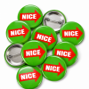 Nice Button Pin Badge
