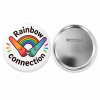 Rainbow Connection Button Pin Badge