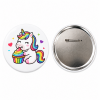 Rainbow Unicorn Button Pin Badge