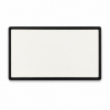 Rectangle Black Plastic Backed Metal Name Badge 68mm x 30mm