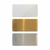 Rectangle Metal Name Badge 72mm x 36mm