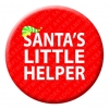 Santas Little Helper Button Pin Badge