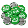 Santas Little Helper Button Pin Badge