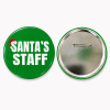 Santas Staff Button Pin Badge