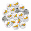 Smiley Rainbow, Sun and Cloud Button Pin Badge