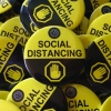 Social Distancing Button Pin Badge