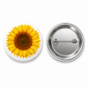 Sunflower Button Pin Badge