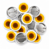 Sunflower Button Pin Badge