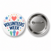 Volunteers' Week button pin badge