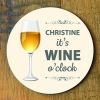 Wine O Clock Personalised Coaster