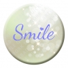 Smile Button Pin Badge