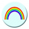 Rainbow Button Pin Badge