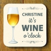 Wine O Clock Personalised Coaster