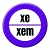 Pronoun - xe xem Button Pin Badge