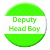 Deputy Head Boy Button Pin Badge