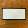 Rectangle Black Plastic Backed Metal Name Badge 68mm x 30mm
