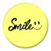 Smile Button Pin Badge
