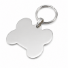 Polished Chrome or Brass Medium Bone Pet Tag