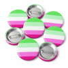 Abrosexual Button Pin Badge