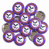 Bat Halloween Button Pin Badge