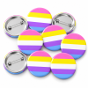 Bigender Button Pin Badge