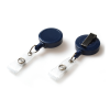 Card reel with re-inforced strap clip