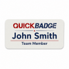 Custom Plastic Name Badge 76mm x 38mm