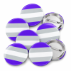 Graysexual Button Pin Badge