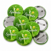 I Hate Sprouts Button Pin Badge