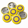 Intersex Button Pin Badge