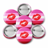 Lipstick Lesbian Button Pin Badge