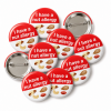 Nut Allergy Button Pin Badge