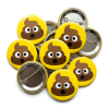Poop Emoji Button Pin Badge