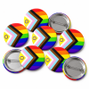 Progress Pride Button Pin Badge