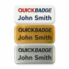 Rectangle Metal Name Badge 62mm x 25mm