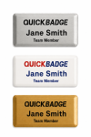 Rectangle Metal Name Badge 72mm x 36mm