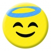 Smiling Face with Halo Emoji Button Pin Badge